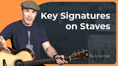 Key Signatures On Staves Justinguitar