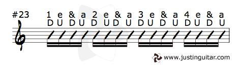 16th Note Strumming