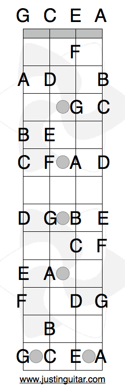 Ukulele fretboard online