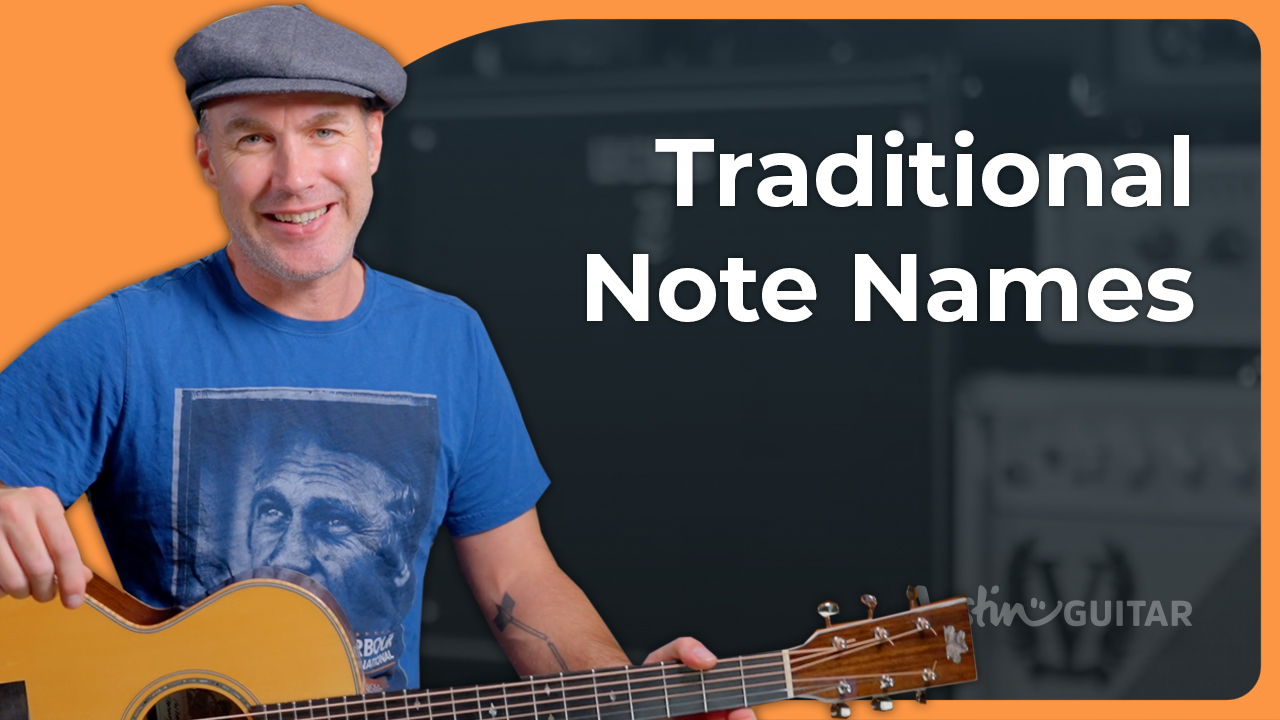 Traditional Note Names | JustinGuitar.com